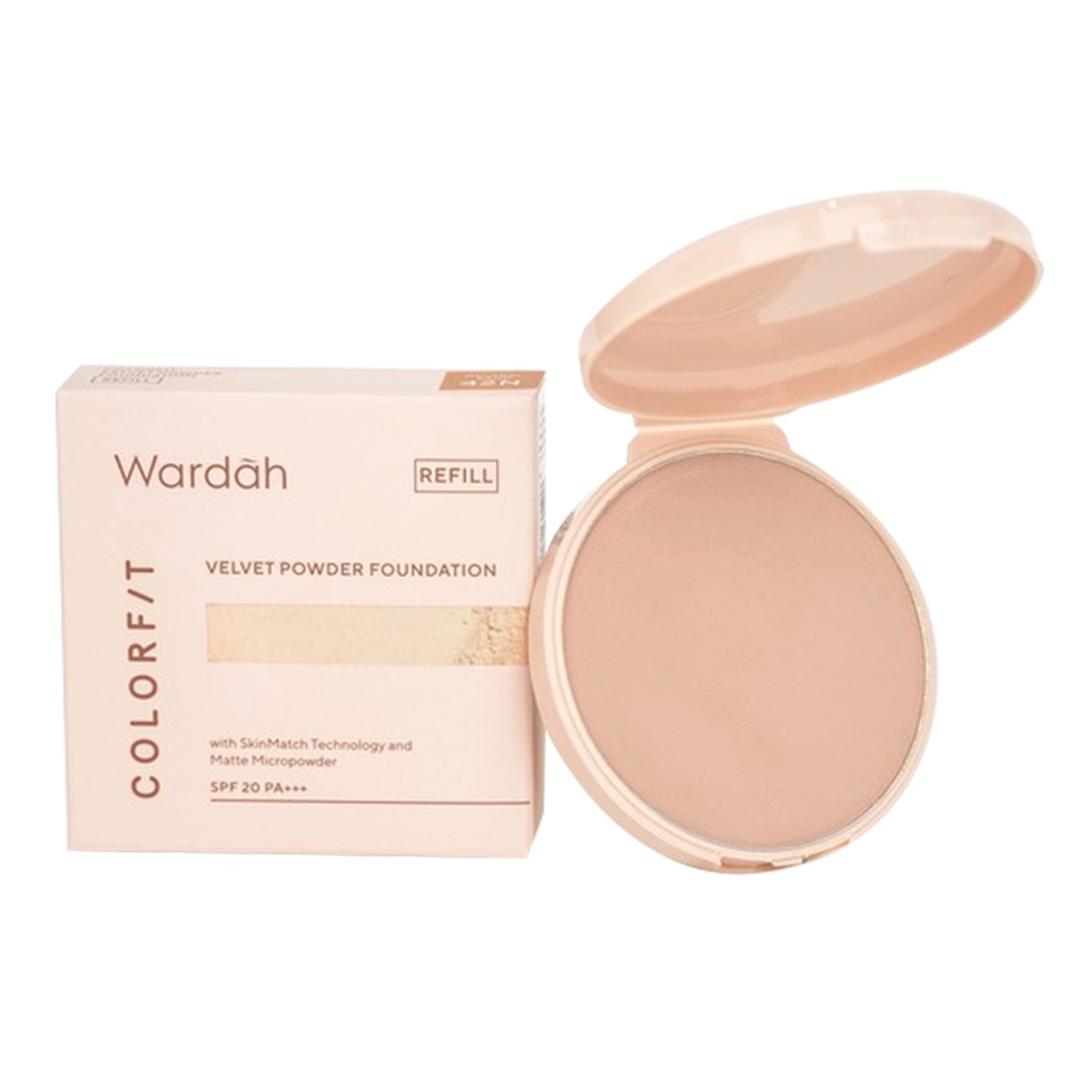 (REFILL) WARDAH Colorfit Velvet Powder Foundation - Bedak Padat Refill