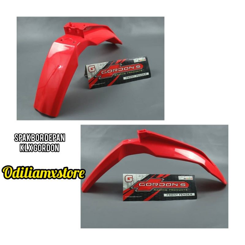 spakbor depan klx Gordon merah