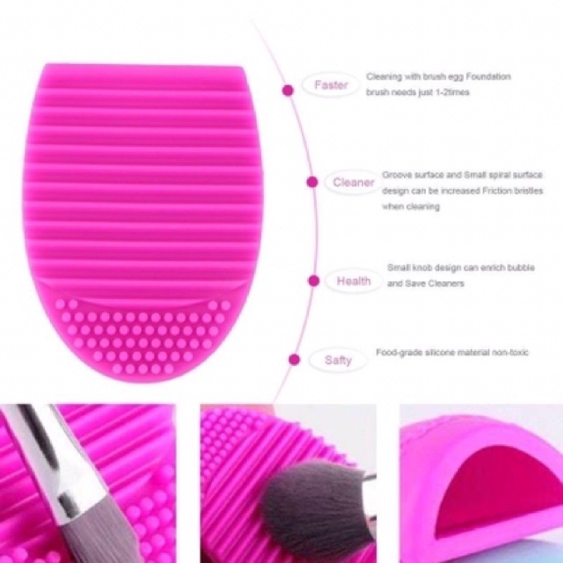 ALAT PEMBERSIH MAKE UP ALAT BRUSH PEMBERSIH MAKEUP BRUSH EGG MURAH