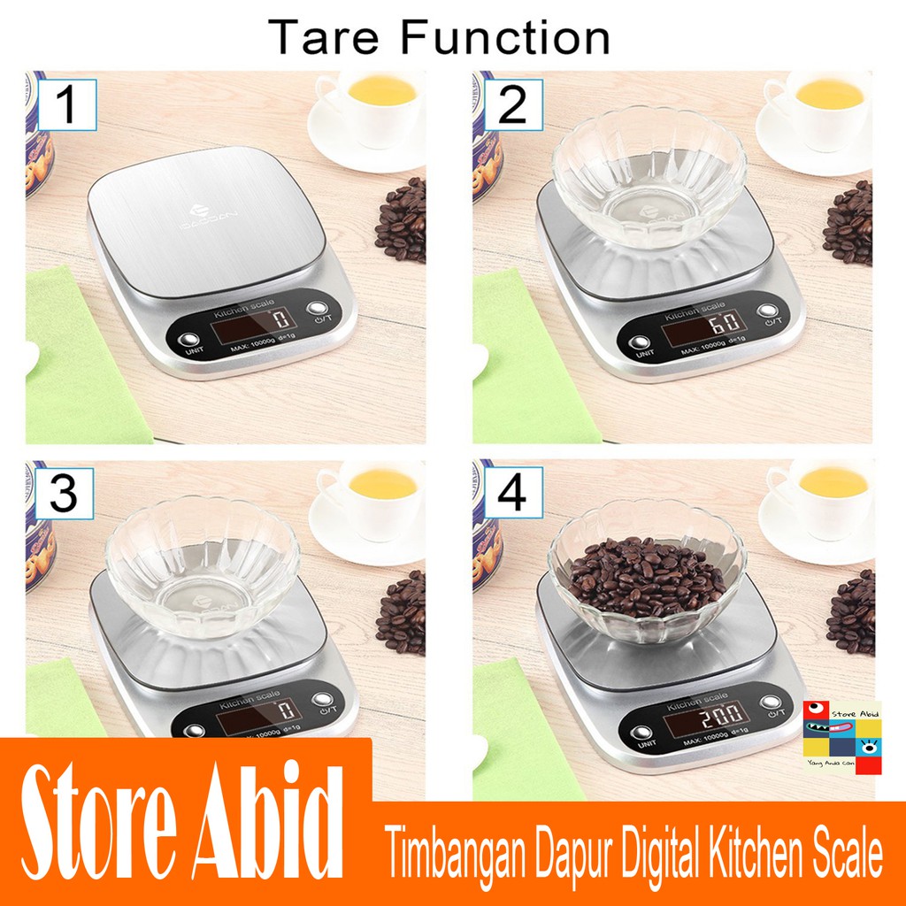 Timbangan Dapur Digital 5kg 10Kg / Timbangan Kue Digital Dapur PREMIUM / Mini Kitchen Scale Timbangan Dapur Kopi Makanan