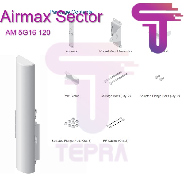 Ubiquiti AM-5G16-120 Antena Airmax Sectoral|AM5G16-120|AM 5G16 120