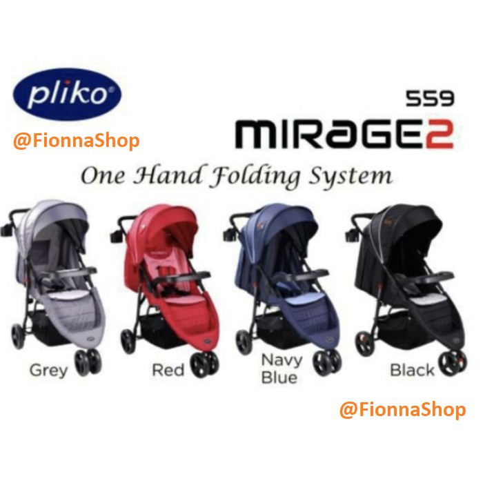 Stroller Pliko 559 Mirage 2 Bisa Gojek / Kereta Dorong Bayi Roda 3