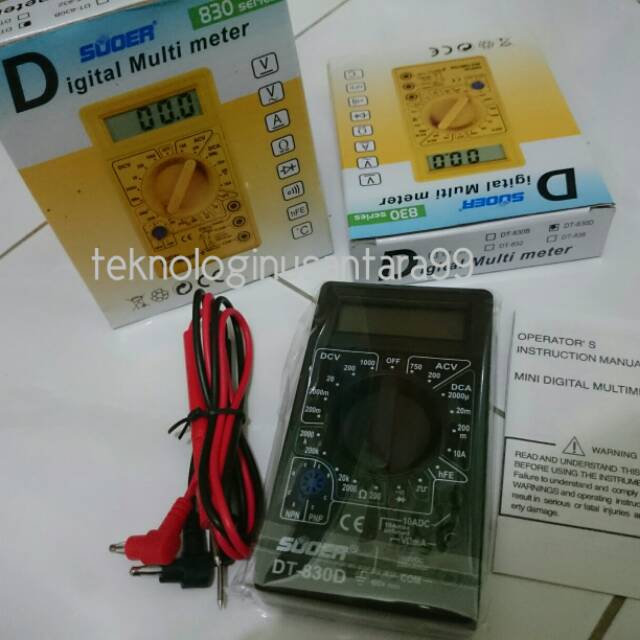 Avo meter avometer multimeter Digital DT-830D 830D 1 pcs