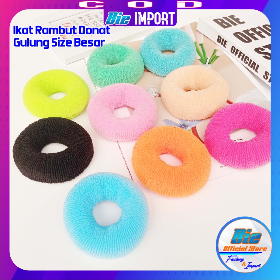 Ikat Rambut Donat Premium Size Besar Tebal Impor Best Seller