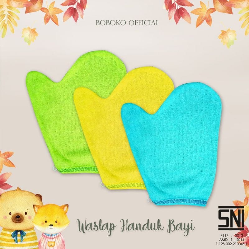 Washlap Boboko Murah Jari Bayi / Perlengkapan Mandi Bayi Bahan Handuk