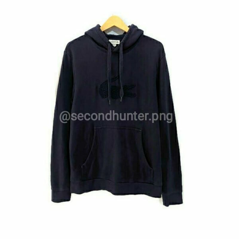 Hoodie Lacoste Navy on Navy