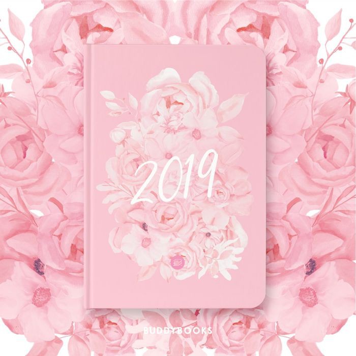 

Notebook Custom Buddybooks Custom Buku Jurnal Pink Planner FLOWERY 19