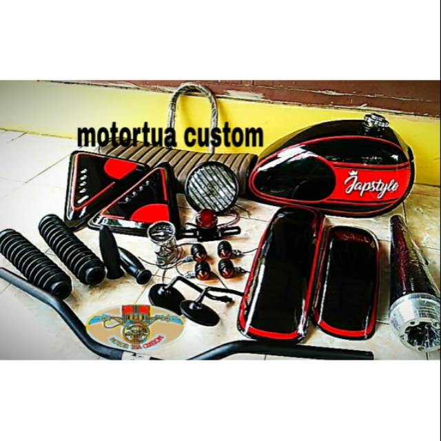 Paket japstyle list merah pnp tiger megapro gl seris scorpio thunder125