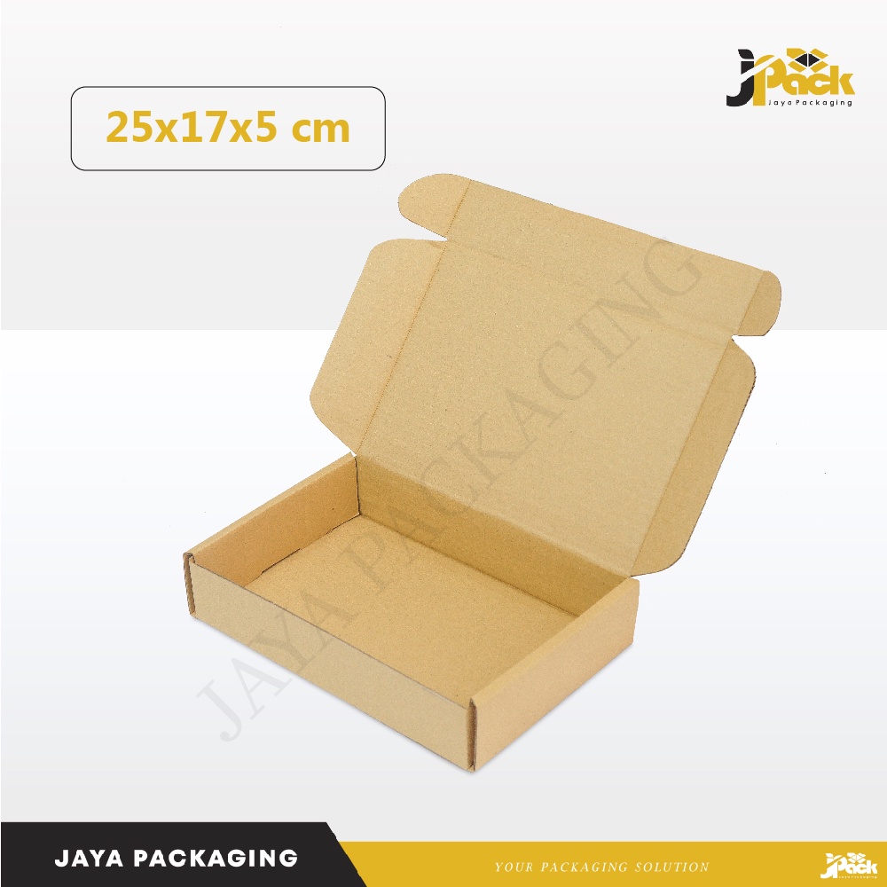 

Box 25x17x5 cm (ERLITA) Kardus/Karton/Kemasan/Paking/Hampers/BoxBaju/BoxKaos/Tinggi5