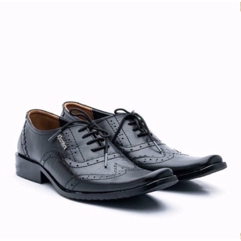 Sepatu Pria Kulit Asli Pantofel Formal Model LV Tali HM9012