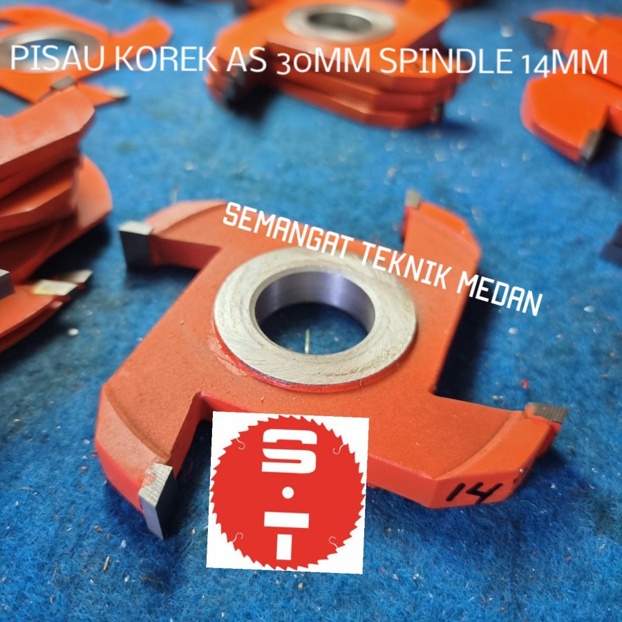 14mm MATA PISAU PROFIL GROVING KAYU KEROK SPINDLE KAYU LURUS 14 mm
