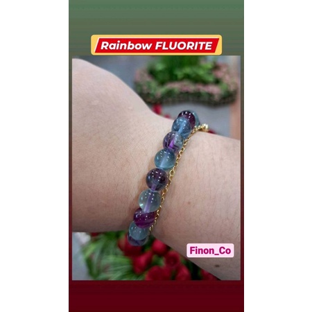 Fluorite Rainbow Bracelet