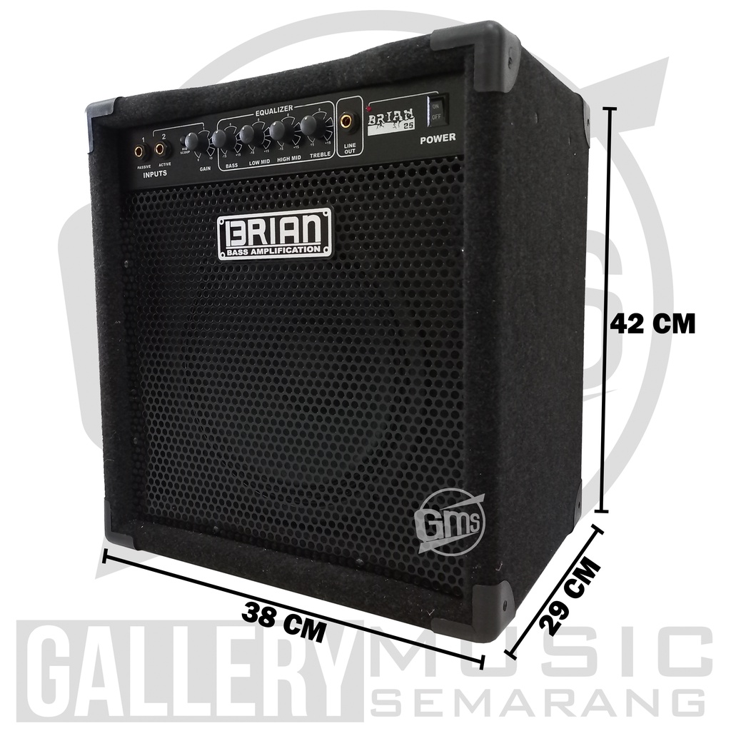 Ampli Bass Amply Gitar dan Bass Amplifier Brian 10&quot; inch