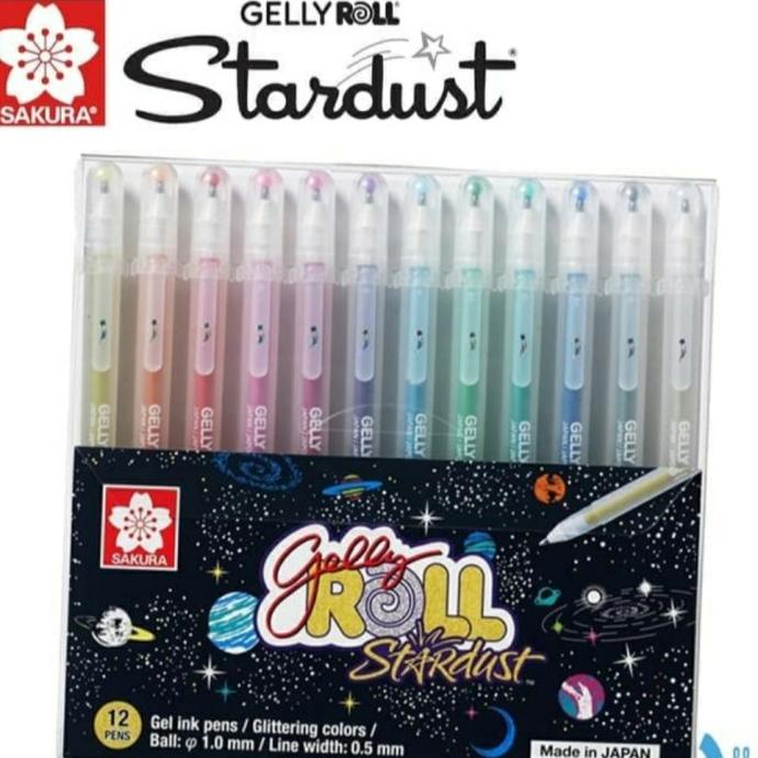 

Office & Stationery | Alat Tulis | Sakura Gelly Roll Stardust Set 12 # Glitter Pen Gel Ink Pens | Best Seller