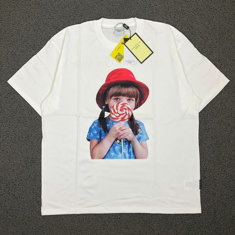 KAOS T SHIRT ACME DE LA VIE LOLYPOP GIRL PUTIH AUTHENTIC PREMIUM TERLARIS TERMURAH FREE STICKER