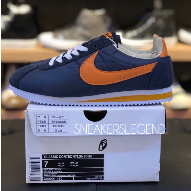nike cortez biru