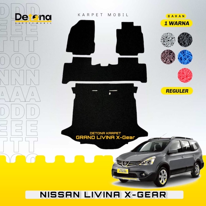 Karpet Mobil Mie Nissan GRAND LIVINA XGEAR / Karpet Mie Mobil Nissan GRAND LIVINA XGEAR ALL TYPE