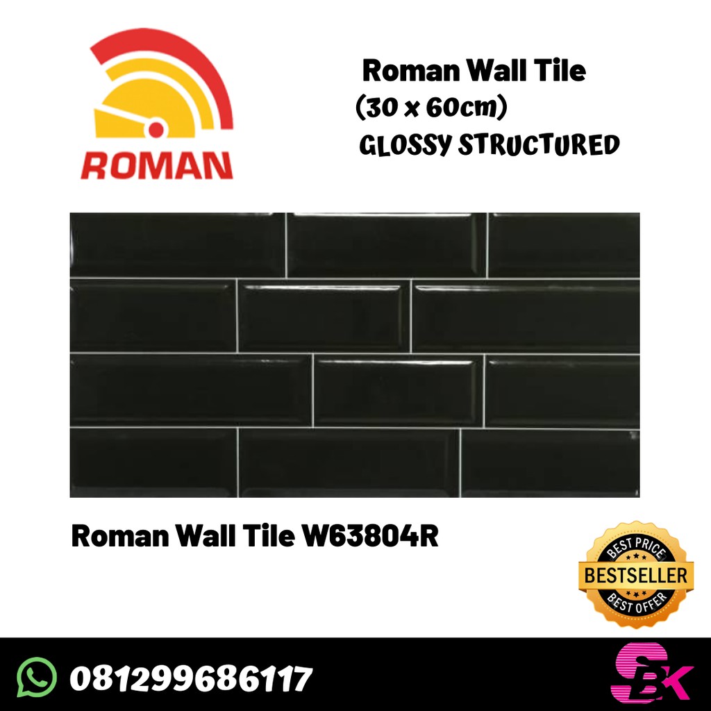 Jual Keramik Dinding 30x60 Roman DTube Indonesia|Shopee Indonesia