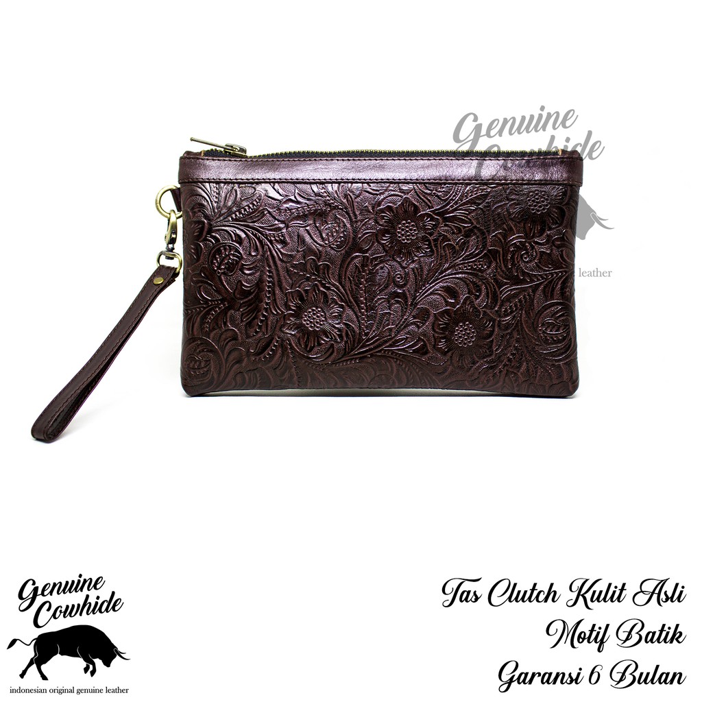 Clutch Bag Kulit Asli - Tas Clutch Kulit Asli Genuine Cowhide