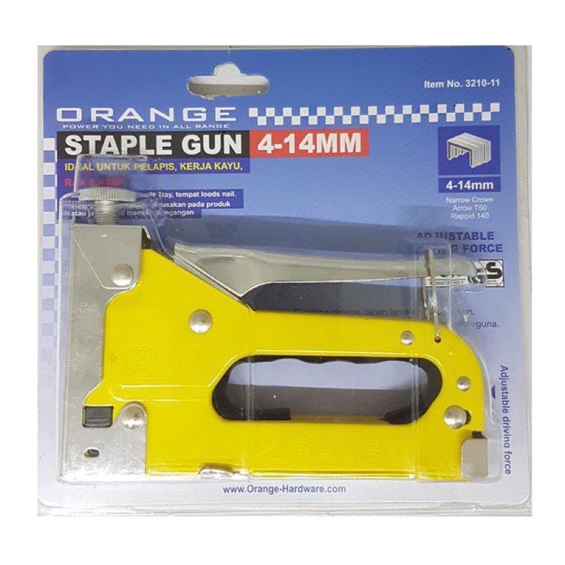 ORANGE STAPLE GUN 4-14 MM - STEPLES TEMBAK - STAPLES JOK