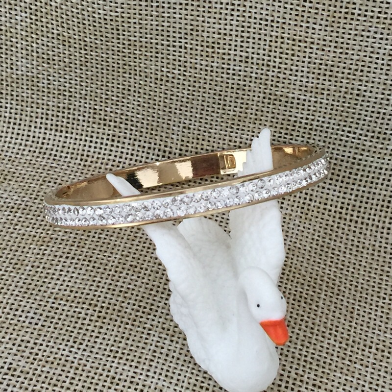 GELANG BANGLE PERMATA GOLD TITANIUM KOREA STYLE