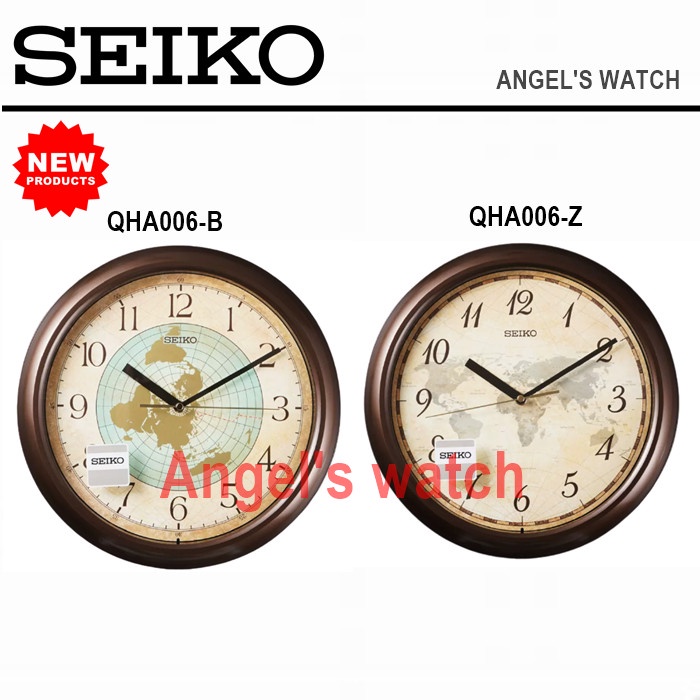 Jam dinding seiko wall clock new model QHA006 CLASSIC QHA006B QHA006Z - QHA006B