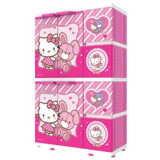  Lemari  Plastik  Hello  Kitty  3 Pintu LEMARILA