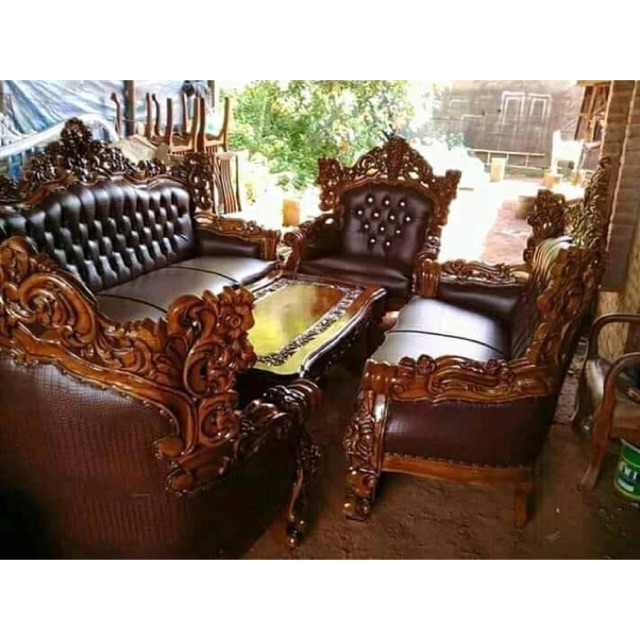 Kursi sofa Mewah kayu jati jepara