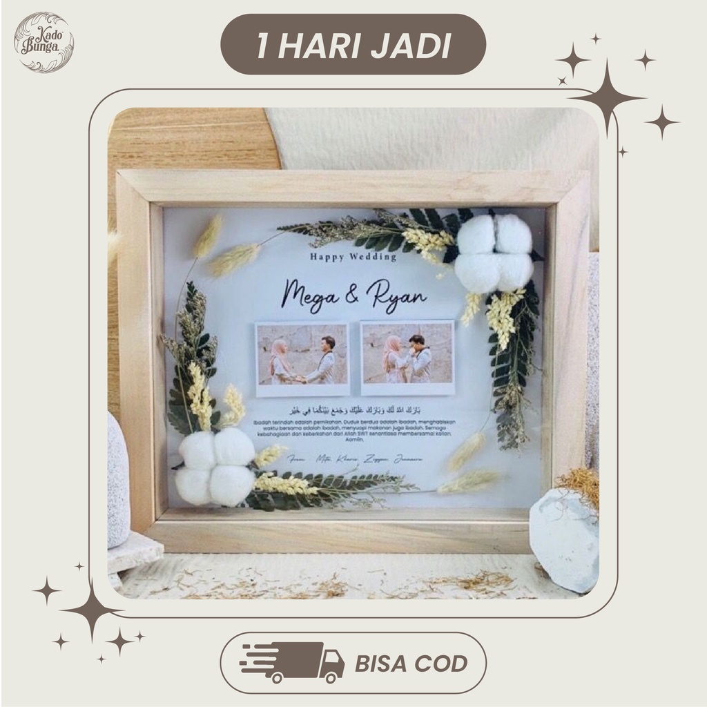 Jual KADO BUNGA KERING FRAME HADIAH KADO UNIK UNTUK BESTIE | KADO COWOK ...