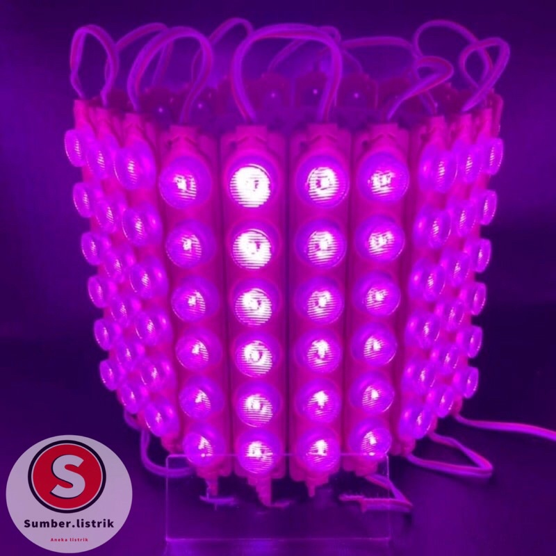 SupLAMPU LED MODUL STRIP 6 MATA 6WATT SMD  12 VOLT 24VOLT 6 MATA WATT  12V 24V WATERPROOF/Super murah