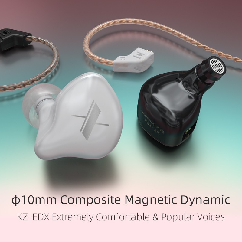 KZ EDX Earphones Dynamic HIFI Bass Earbuds Stage IEM WITH MICROPHONE-2