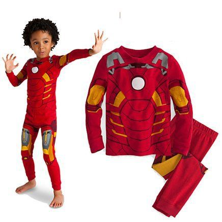 Piyama Anak Katun Kapten Amerika Boy Clothes Sleepwear