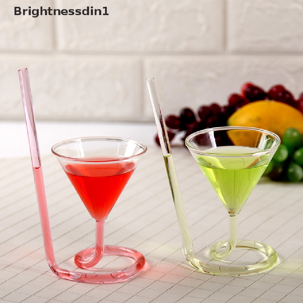 1 In 1 Sedotan Minuman Cocktail / Wine Model Spiral Ekor Panjang