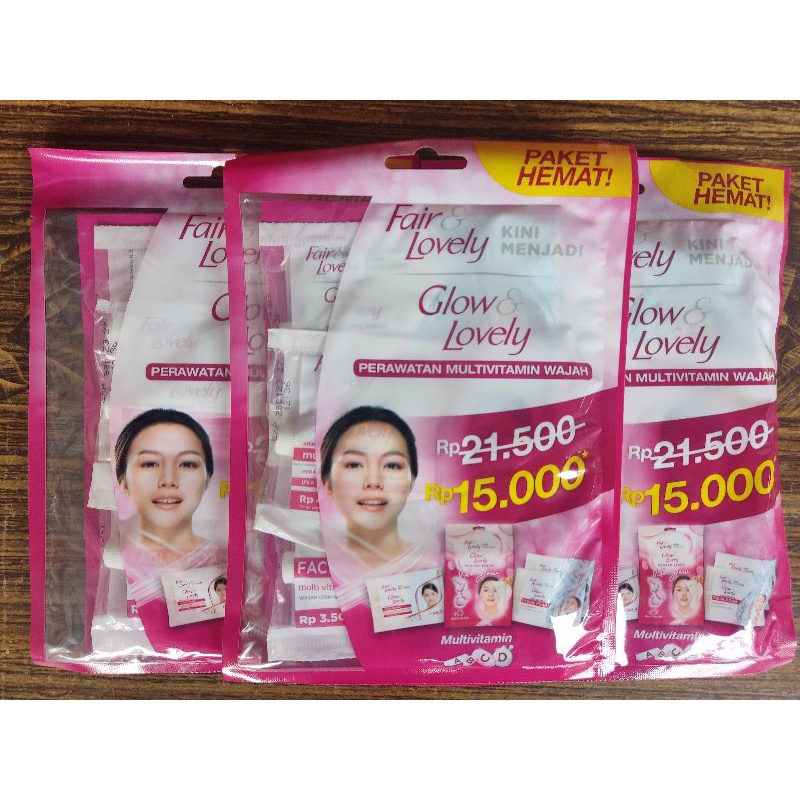 Fair &amp; lovely masker serum /fair n lovely masker wajah / glow n lovely paket hemat