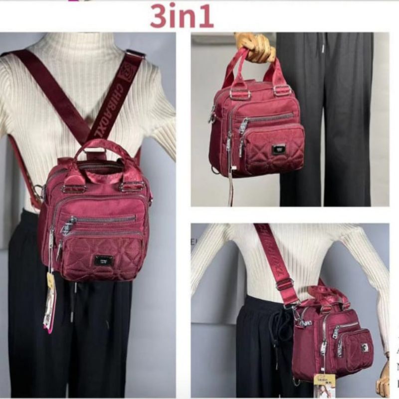 (Bisa cod)Tas wanita chibao import bisa ransel/selempang/tenteng termurah 1813s