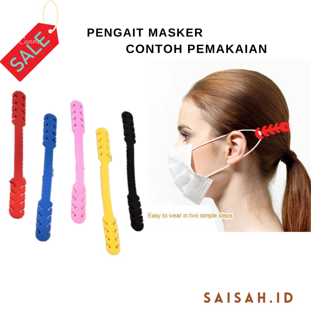 PENGAIT MASKER KARET / KONEKTOR MASKER KARET / ALAT PENYAMBUNG MASKER / TALI KARET PENYAMBUNG MASKER