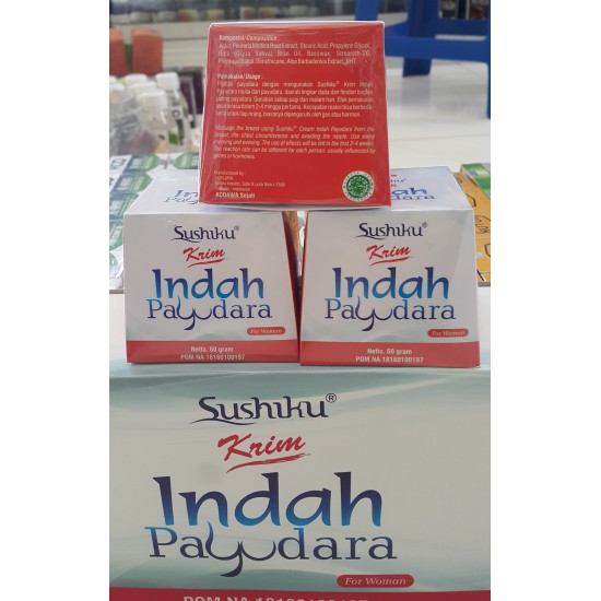 Indah Payudara cream - Herbal Pembesar Payudara aman with BPOM
