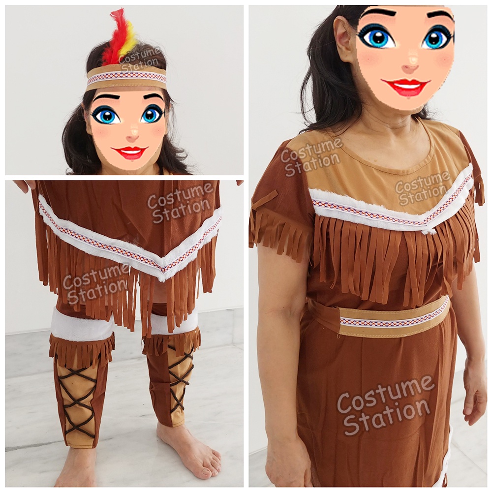 Kostum Indian LP / Costume Native American Indian wanita dewasa