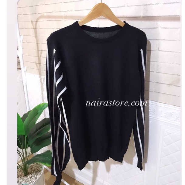 ISYANA BLASTER KNIT OUTER/Blouse rajut Bayoneta Tangan Balon