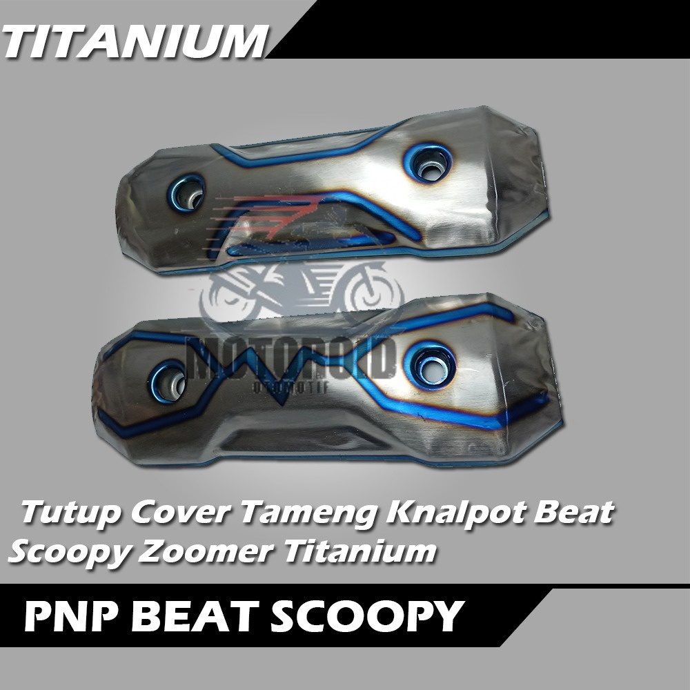 Cover Knalpot Zoomer Titanium PNP BEAT SCOOPY