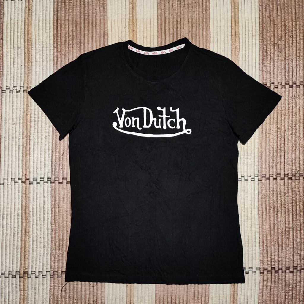 Baju Kaos VON DUTCH T Shirt Black Size M Original Second Preloved
