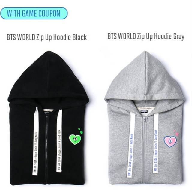[DP - PO] UNOFFICIAL ZIP UP HOODIE BTS WORLD