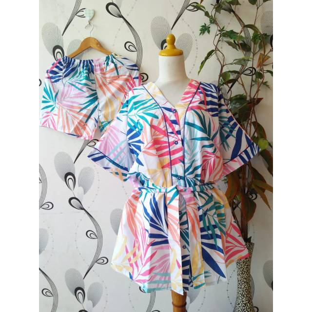 Kimono Piyama Baju Tidur Katun Jepang La Pilla Ori