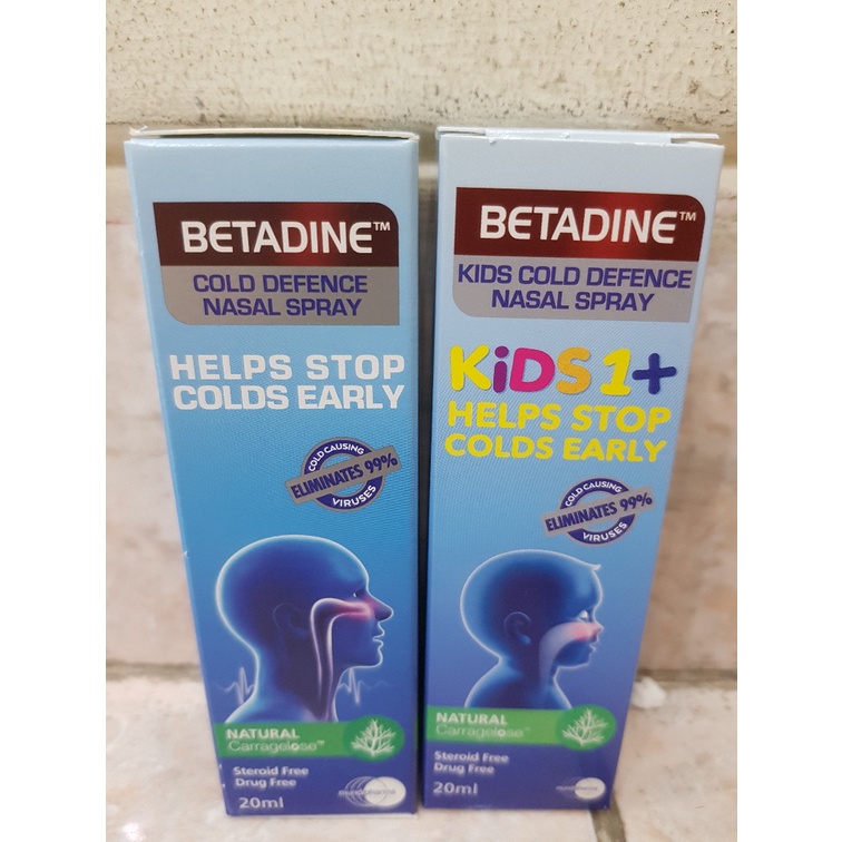 HARGA PROMO !! BETADINE COLD DEFENCE NASAL SPRAY ADULT/KIDS