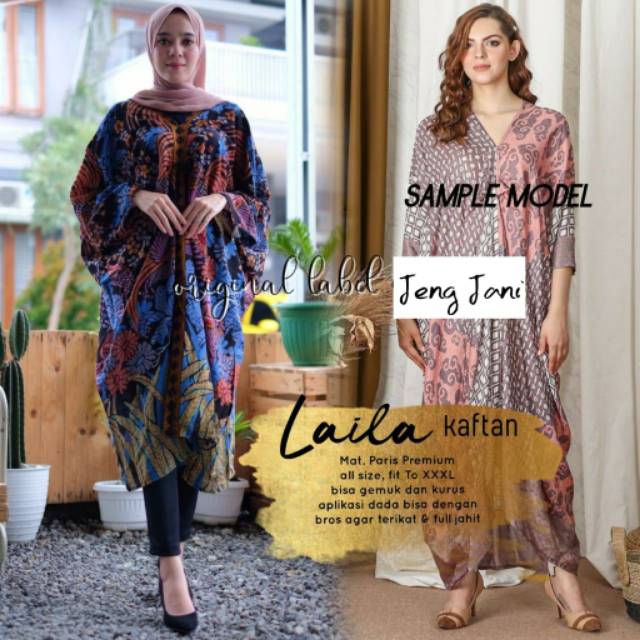 Kaftan Batik Laila, Bahan Paris