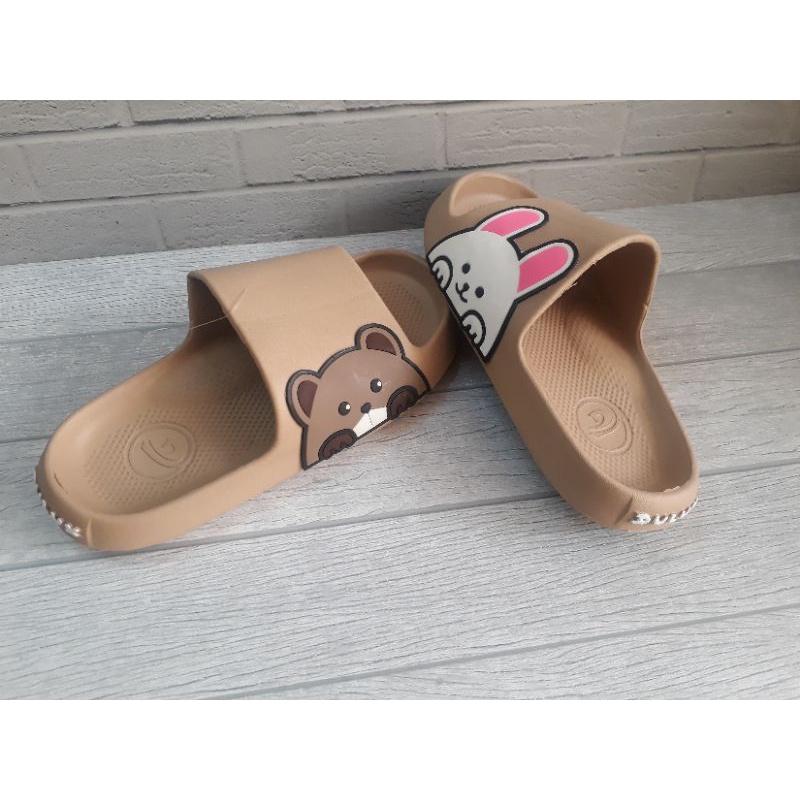 Sandal Wanita Dewasa Slip On Terbaru  Karakter Pasangan Dewasa size 36 40 Dulux 386B