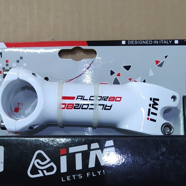 Stem Sepeda ITM Alcor 80 100mm 31.8 Alloy White