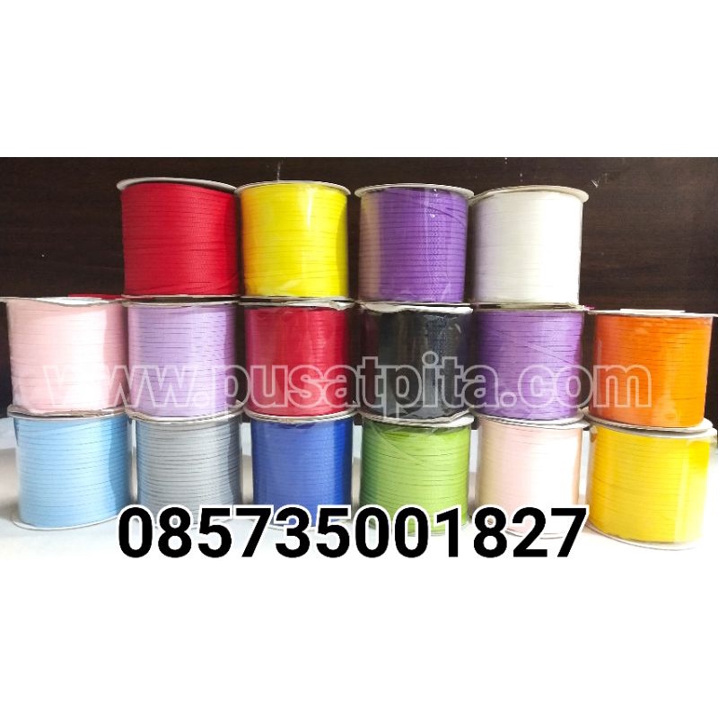 

pita 0.3cm Rp 1.250/meter, ada 196warna.