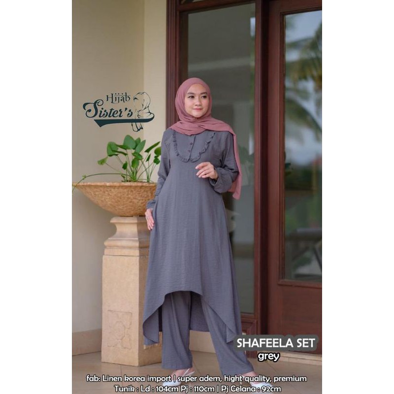 shafeela set bahan linen