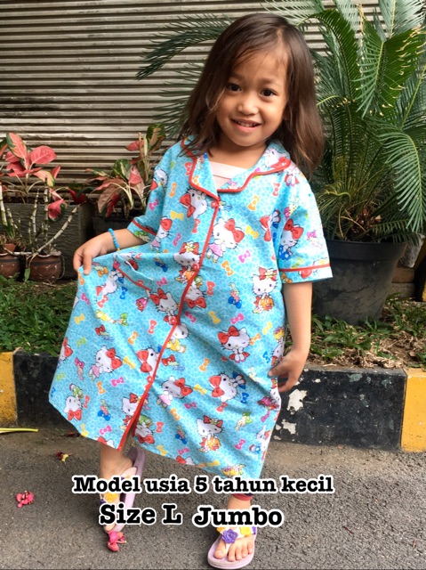 Daster baju tidur katun catra anak perempuan